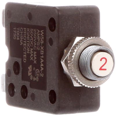 250V THERMAL TE CONNECTIVITY/POTTER & BRUMFIELD W58-XB1A4A-15 CIRCUIT BREAKER 1 piece 1P 15A