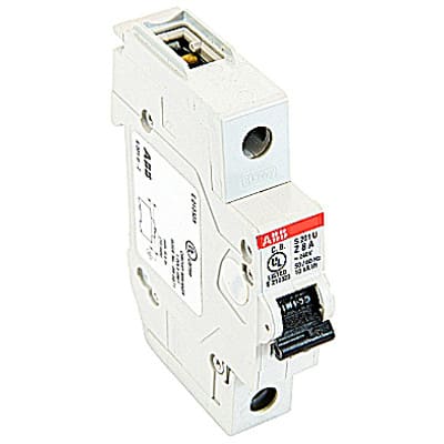 ABB - S201U-Z8 - Circuit Breaker; 1-Pole; Z Curve; 8A; 240VAC; Handle