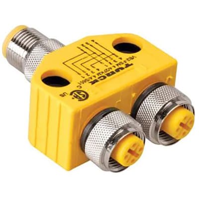 TURCK - VB2-FSM 4.5/2FKM 4.5/S651 - Y Splitter, M12 Female (x2) to M12 ...