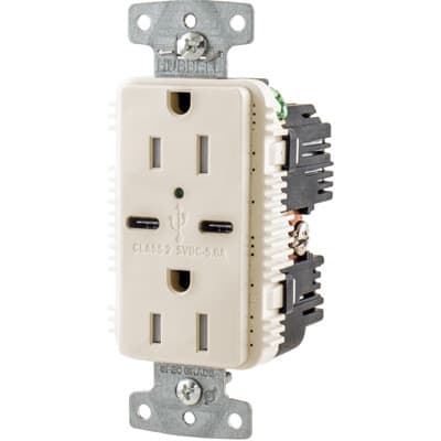 Hubbell Wiring Device-Kellems - USB15A5LA - Receptacle Duplex; 15A