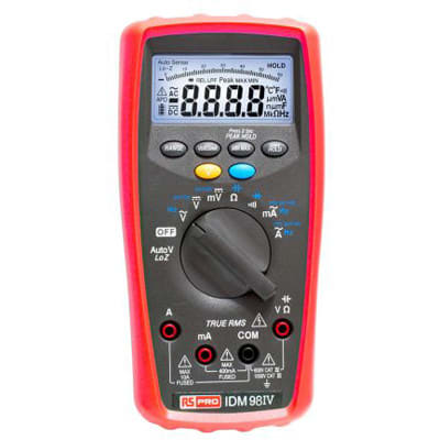 RS Pro by Allied - 8732360 - IDM98IV Handheld Digital Multimeter 10A