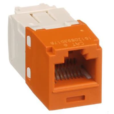 Panduit - CJ688TGOR - Mini-Com Module, Cat 6, UTP, 8 pos 8 wir - Allied ...