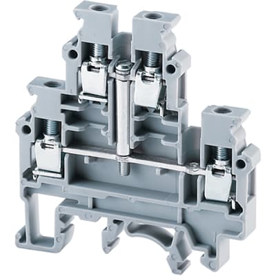 Altech Corp - Cdl4un(i.s) - Terminal Block Screw Double-lever 6 Mm Grey 