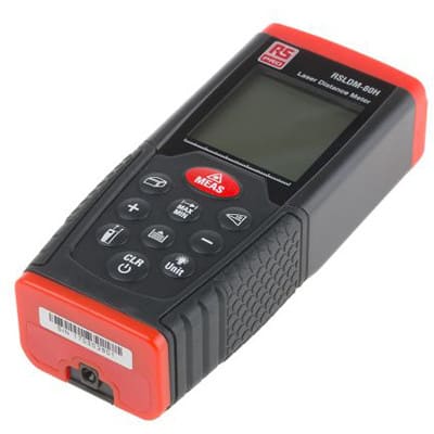 RS PRO - 1268819 - Laser Distance Meter LCD Display 80m 4000h ClassII ...