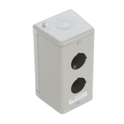 IDEC Corporation - KGN211Y - Control Box, Empty steel enclosure with 2 ...