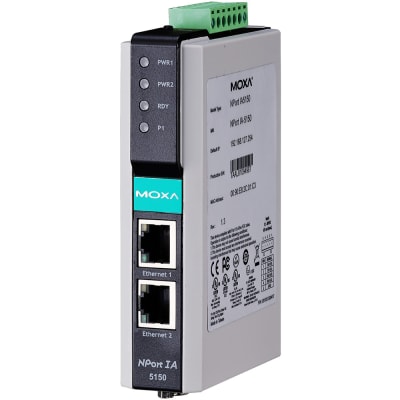 Moxa - NPORT IA-5150-T - 1-port RS-232/422/485 serial device server,10 ...