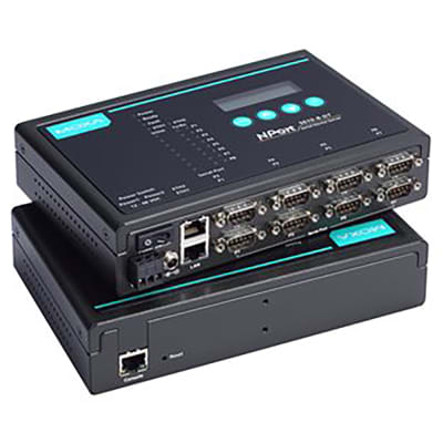 Moxa - NPORT 5650-8-DT-T - 8 port desktop mode device server,3 in 1,DB9 ...