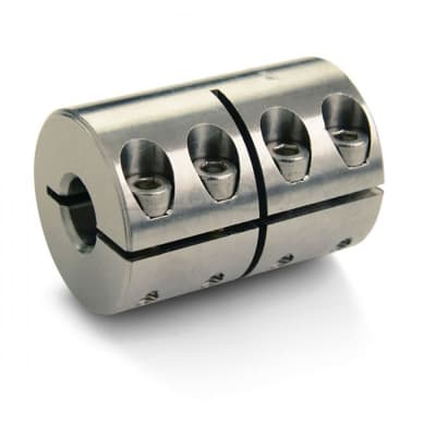 Ruland Manufacturing Co Inc CLX-8-8-A Bore Side 2: .5000 in Bore Side 1: .5000 in Bright Clamp-On Rigid Coupling 2024 Aluminum CLX Series 