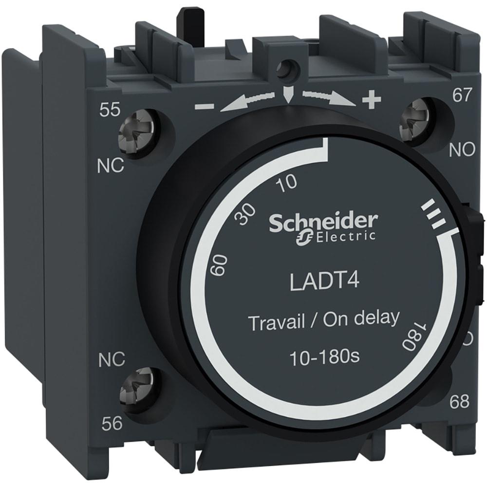 On Delay Iec Timer Module To 180.00 Sec SCHNEIDER ELECTRIC LADT4 model Name 10.00 Sec