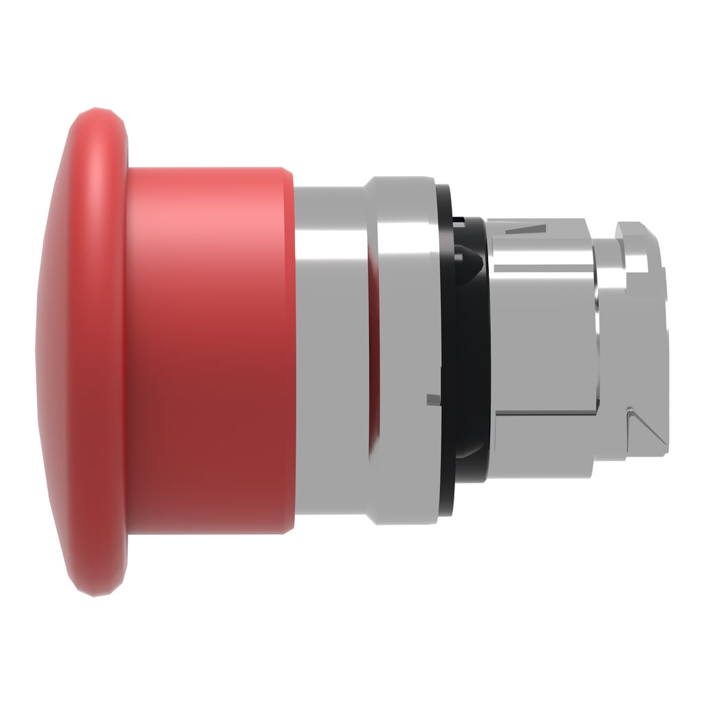 Schneider Electric - ZB4BC4 - Red Push Button Head, Spring Return, 22mm ...