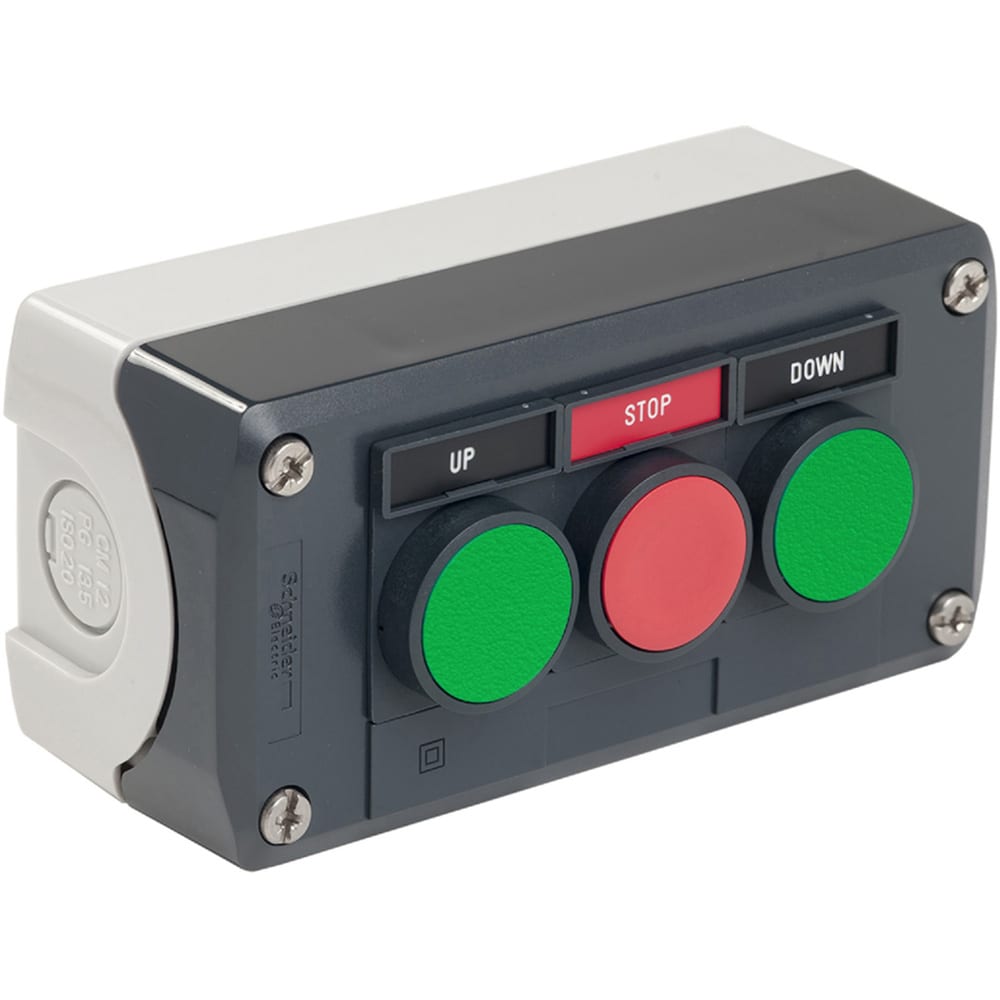 Schneider Electric - XALD321H29H7 - Electric Push Button Control Station,  IP65 53mm 136mm +70degC -25degC 68mm - Allied Electronics & Automation,  part of RS Group