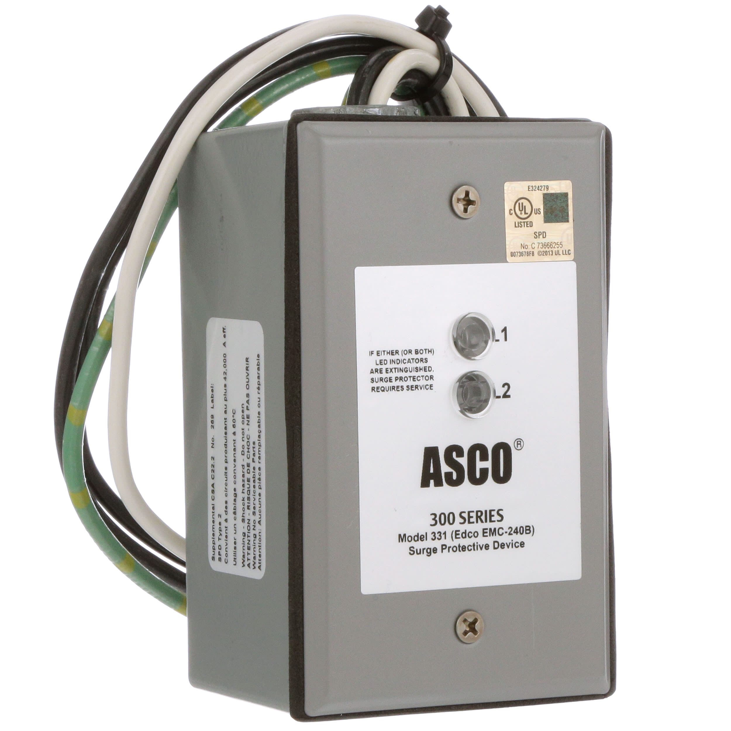 Asco Power Technologies Emc 240b Surge Protection Devices Parallell Current Type 2 Peak 80 Ka 1 240 Vac Allied Electronics Automation