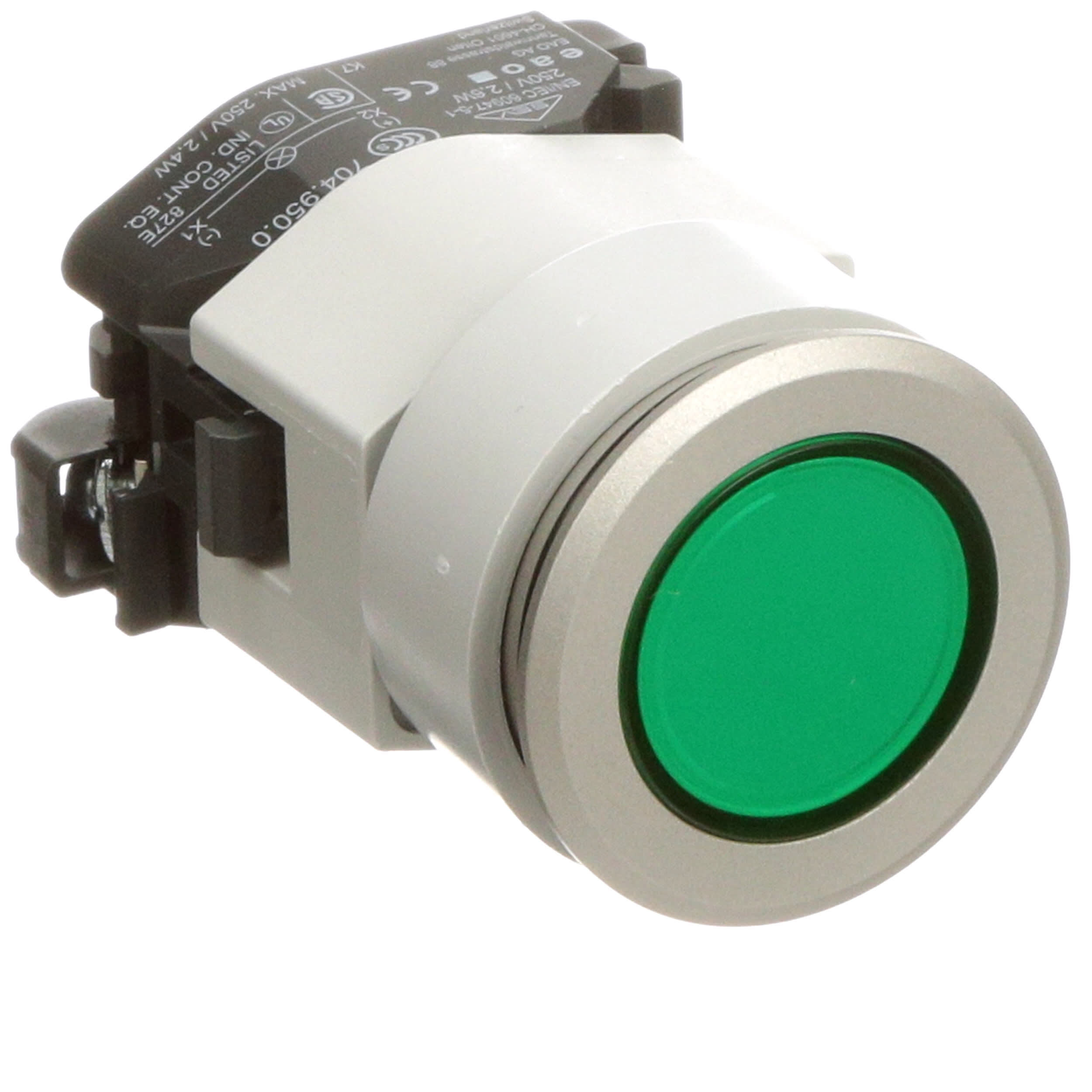 Details about  / EAO Pushbutton Actuator Switch Round Green Lens 704.062.518