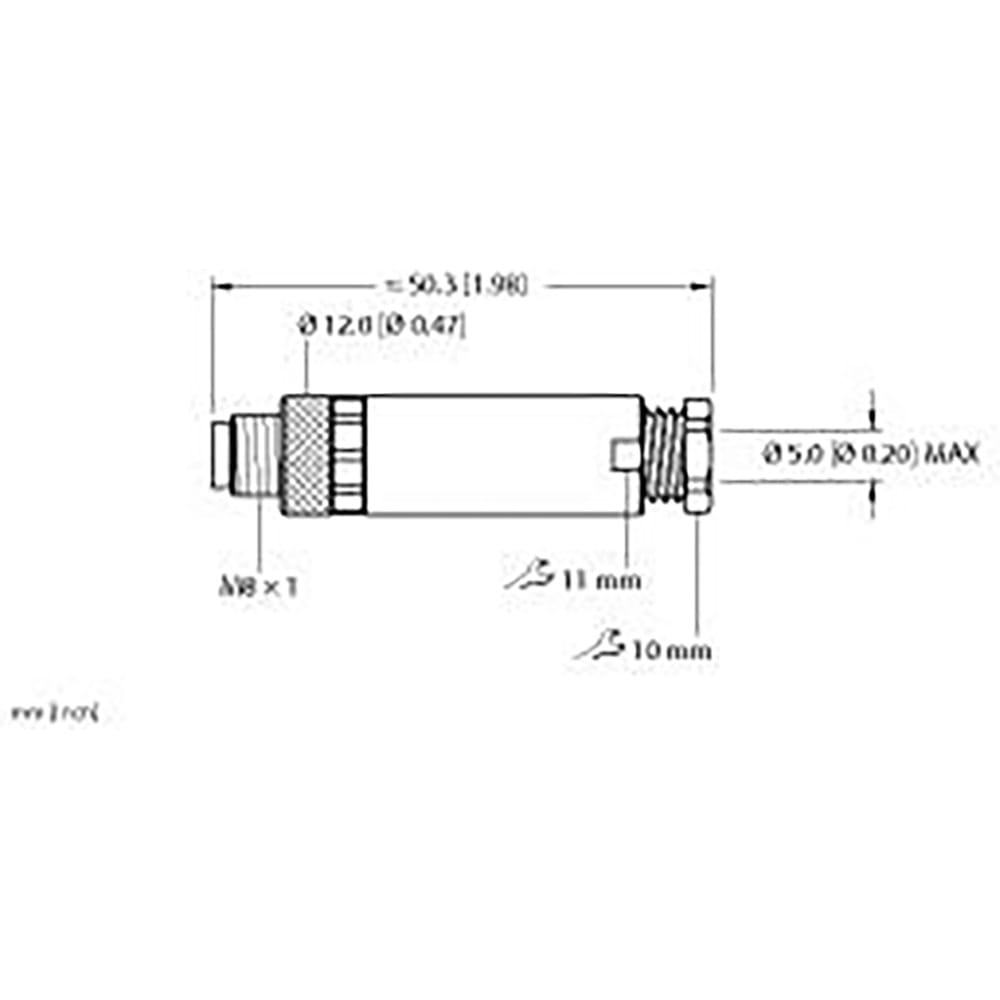 Turck BS 5143-0 U6513 Connector Male 4 Pin PBT for sale online