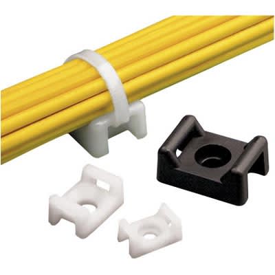 0.2 Hole Diameter #10 Screw Mounting Method Outdoors Environment Panduit TA1S10-M0 4-Way Tie Anchor Mount Weather Resistant Nylon 6.6 Black Pack of 1000 Screw Applied