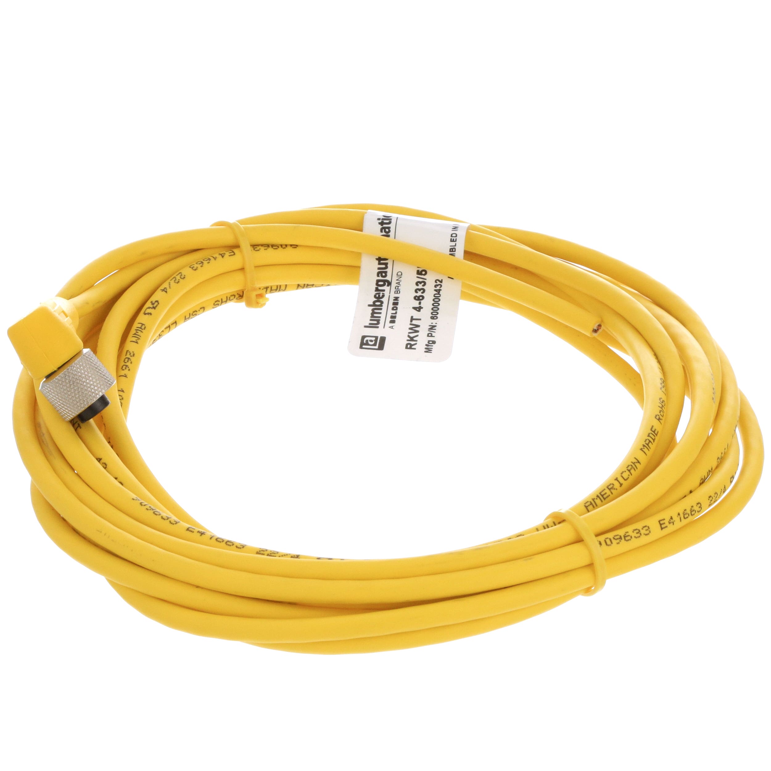Lumberg Automation / Hirschmann RKWT 4633/5M CORDSET, M12 FEMALE