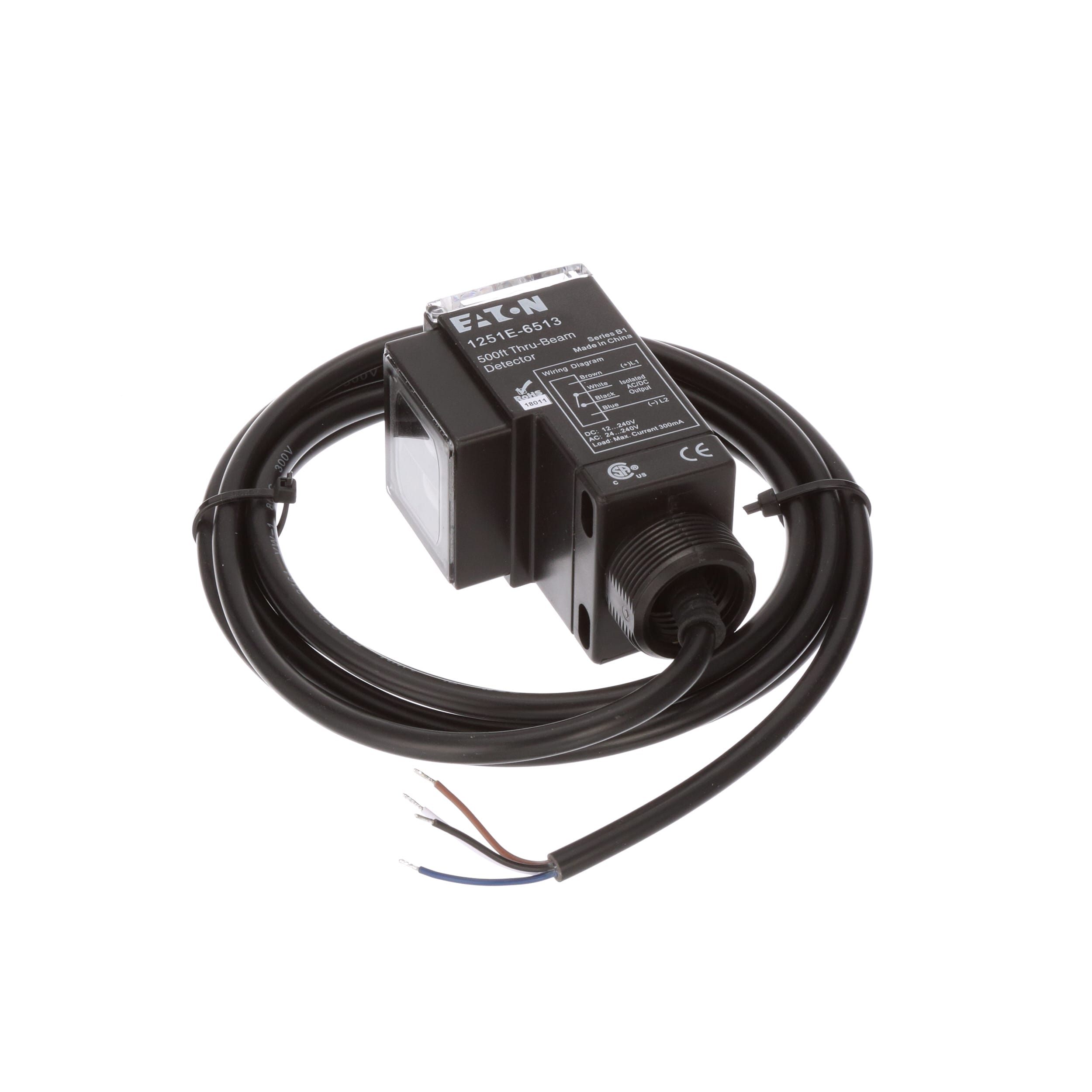 NEW EATON 1251E-6514 Photoelectric Sensor,Rectangl,Thru-Beam 