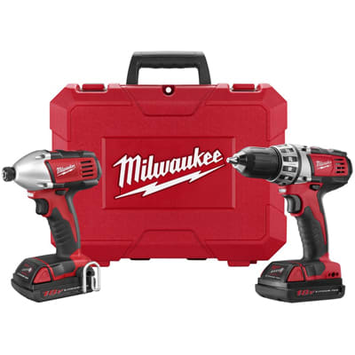 Milwaukee Electric Tool 2691 22 M18 Compact 2 Tool Combo Driver Drill 2602 1 4 In Impact 2650 Allied Electronics Automation