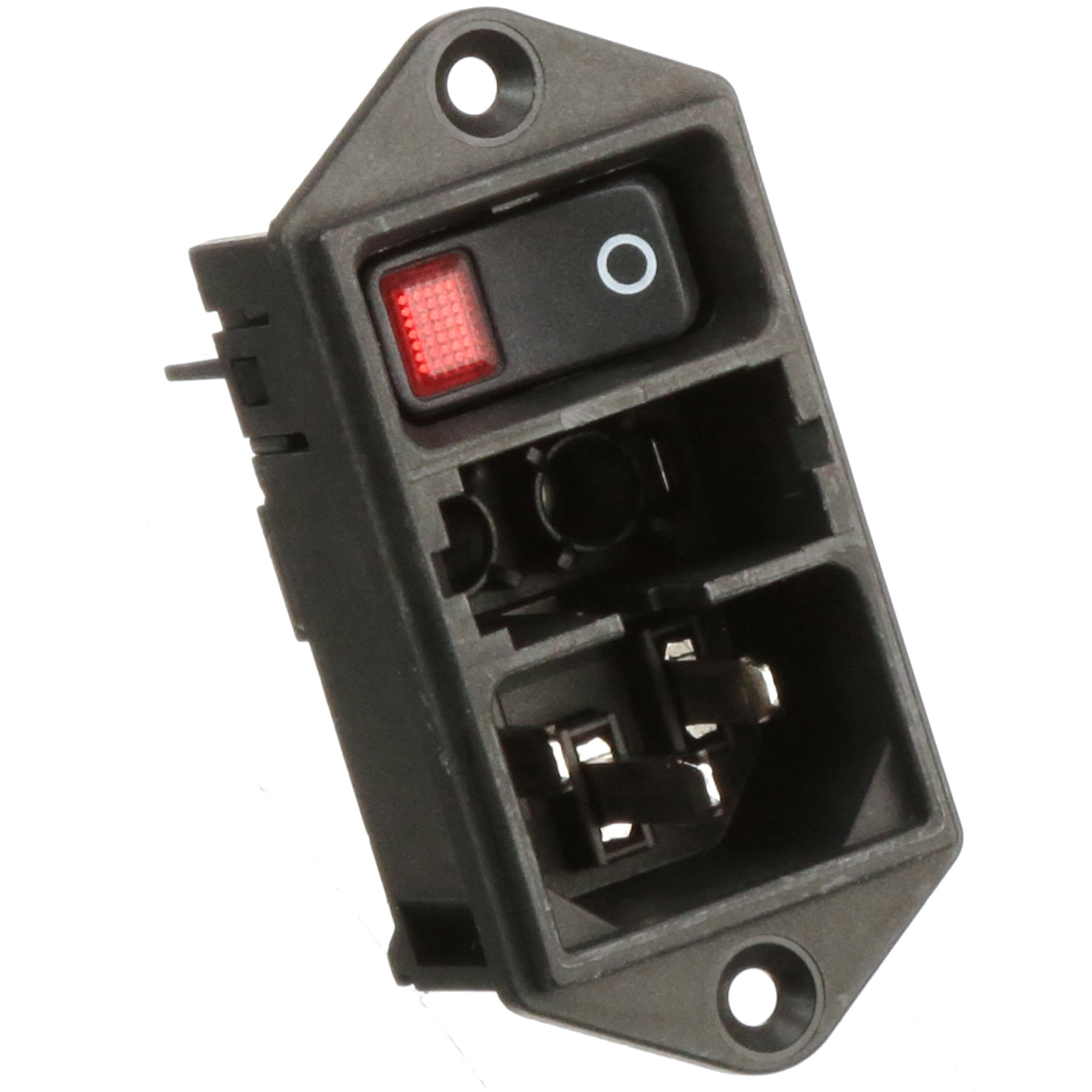 250 VAC DD11.0121.1110 10 A Power Entry Connector Plug SCHURTER Quick Connect Panel Mount DD11 Series 