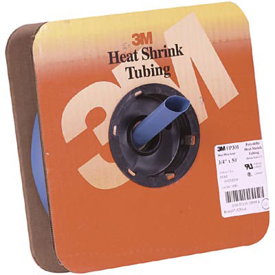 3m Fp301 3 4 50 Blue Spool Tubing Heat Shrink Flame Retardant Blu Polyolefin 2 1 Shrink Ratio Allied Electronics Automation