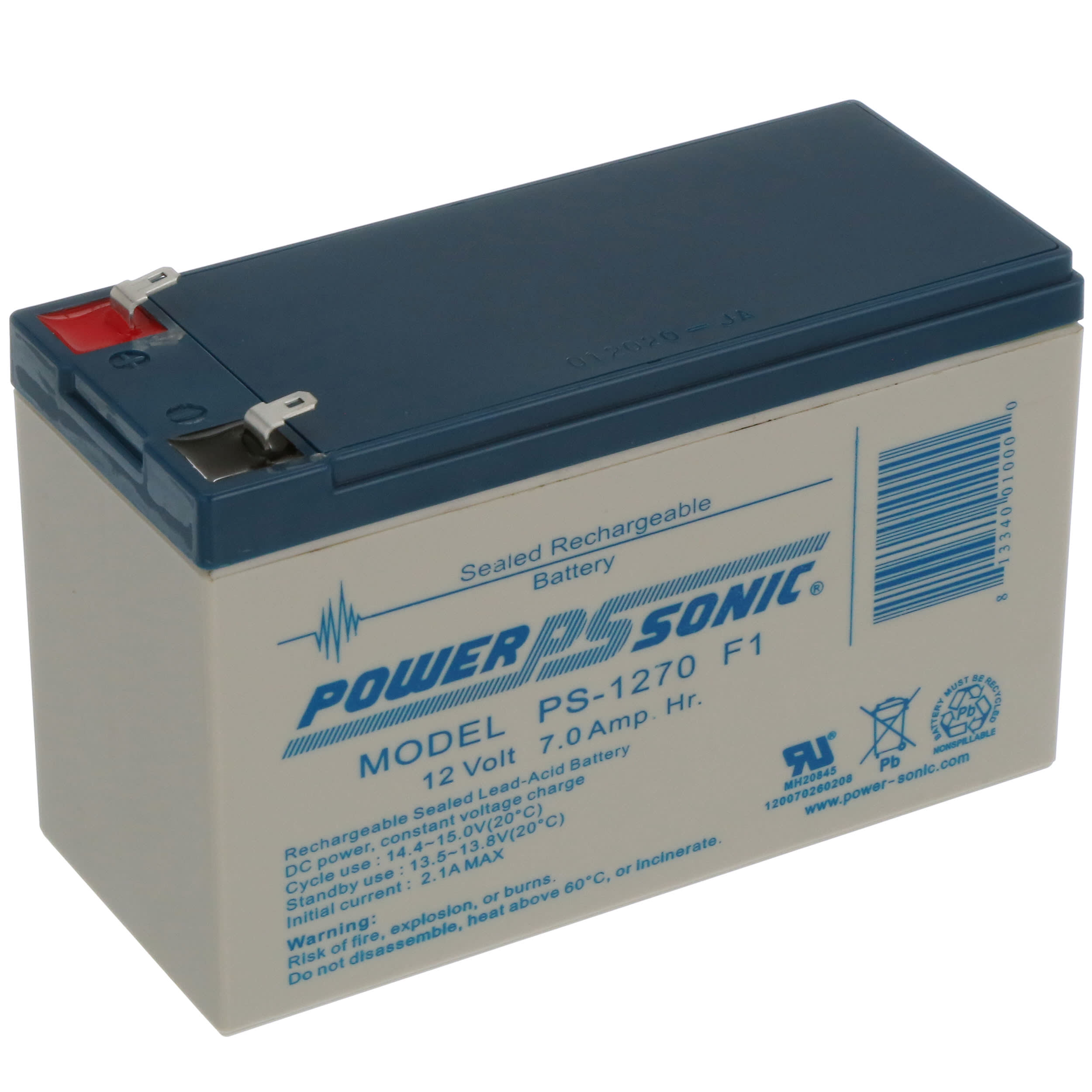 Powersonic PS1270F1 Replacement Rhino Battery 2 Pack 