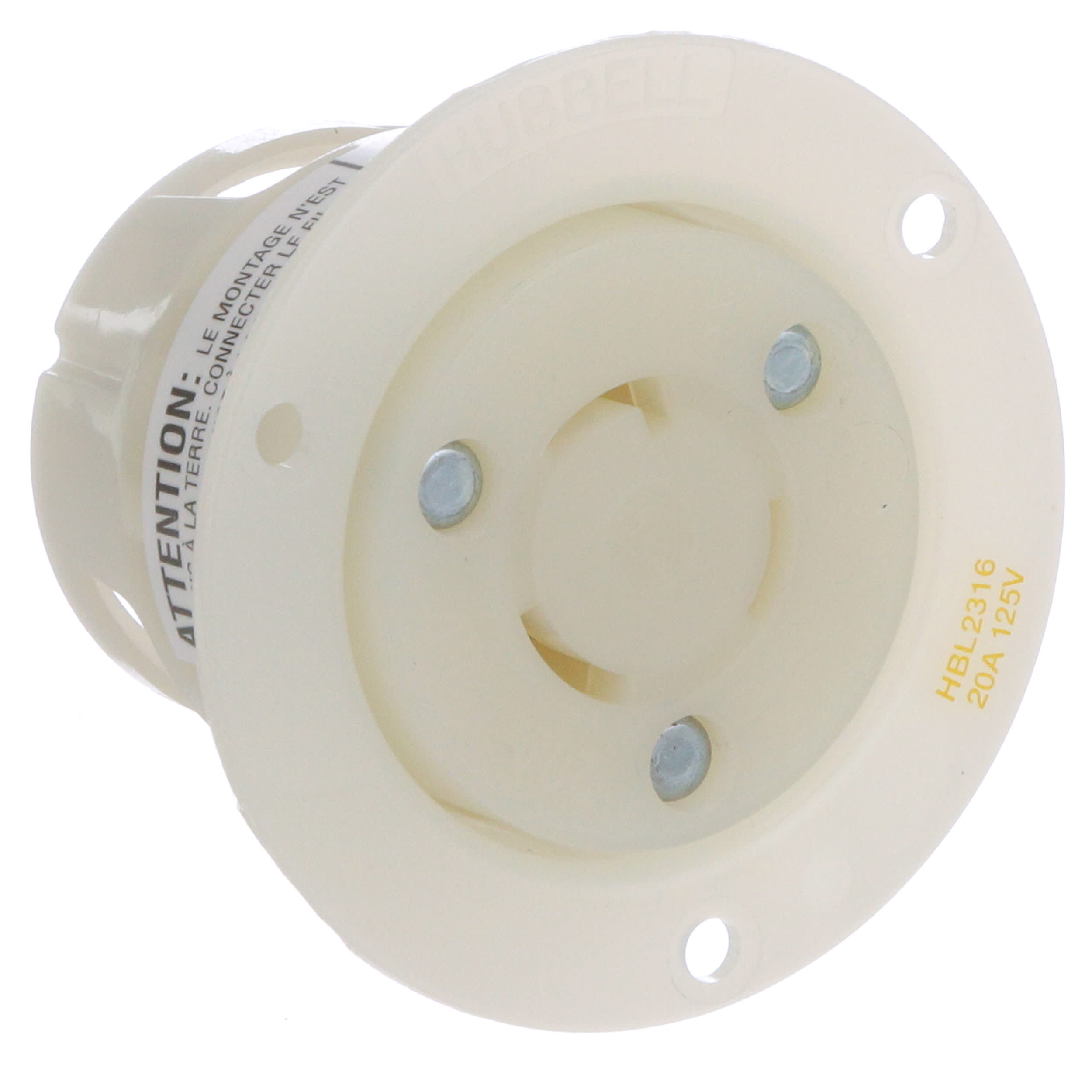 Hubbell HBL2316 Flanged Outlet NEMA L5-20 