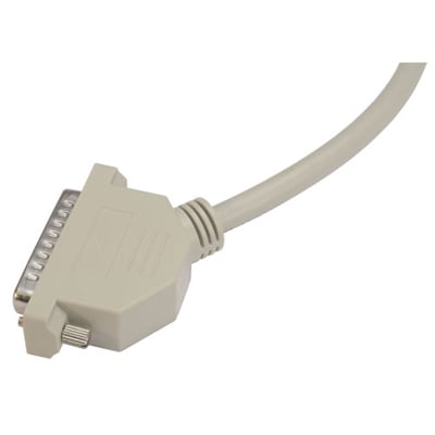 L-Com CSM25MF-5 Molded D-Sub Cable 5.0 ft FNFP Female DB25 Male 