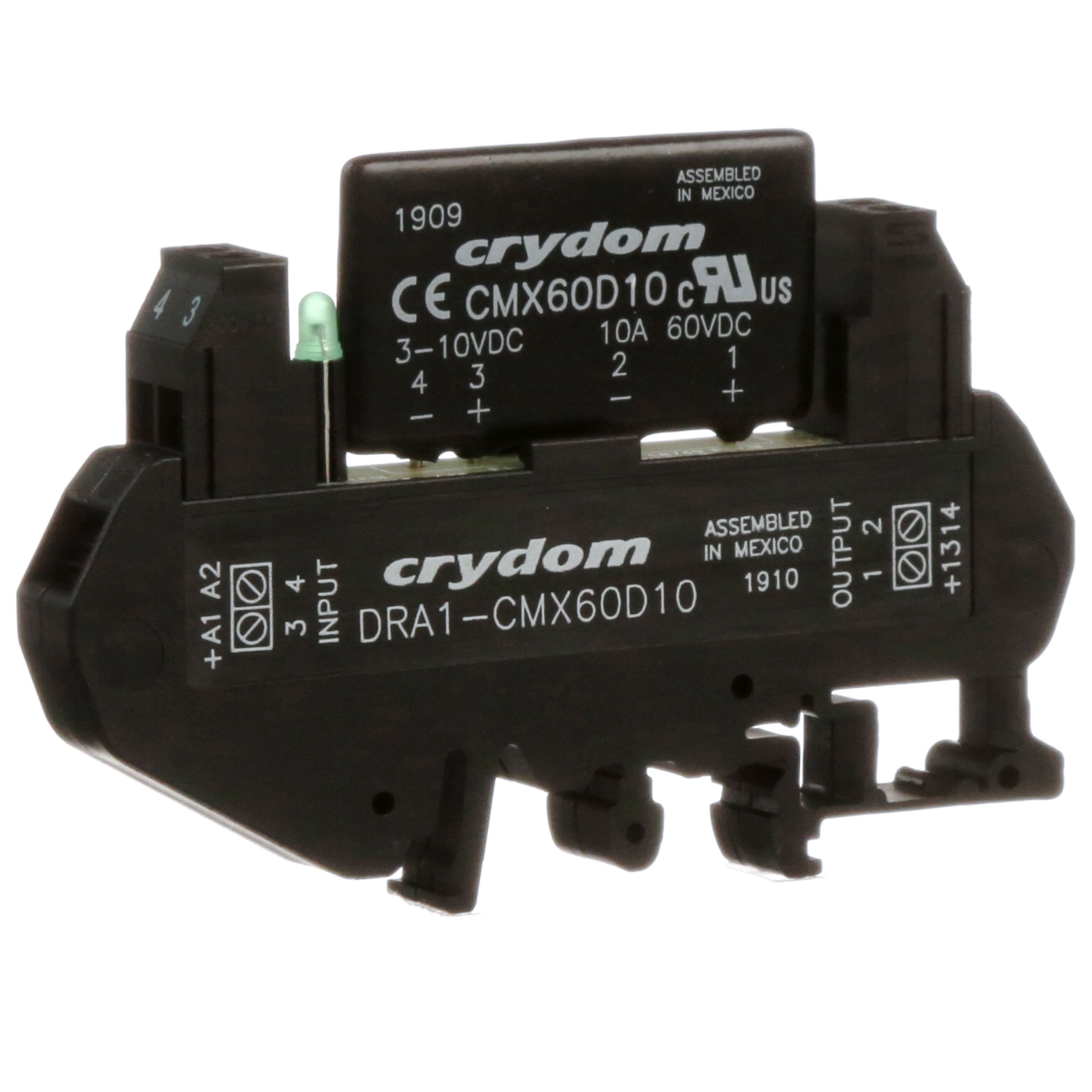 Crydom DRA1-CMX60D10 Ssr Spst-No 60V 8A din Plc Solid State Relais CC1730-ND