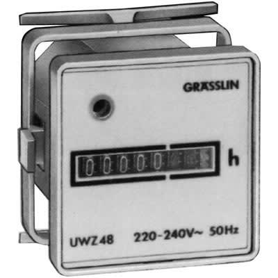 Grasslin by Intermatic FWZ53-120U Combo Quick Connect And Screw Terminals 120v 60hz AC Hour Meters Flush Mount 