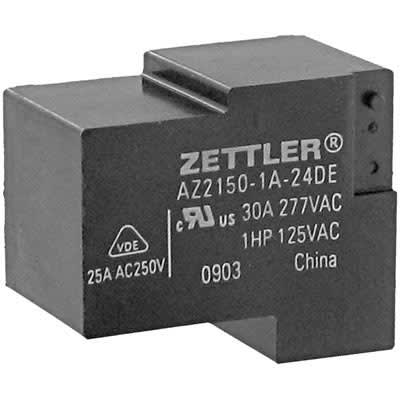 AMERICAN ZETTLER AZ2150-1A-24DEF PCMT SPST-NO 24VDC 30A 660-Ohm Relay 