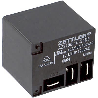American Zettler AZ2100-1A-24DE Power Relay E-MechSPST24 VDC Vol-Rtg 300/30 