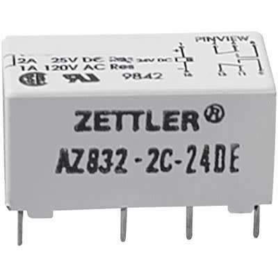 Zettler az832-2c-24dea relais 24 V DC 2 xein 3 A 2880r Polarized DIP Relay 855065 