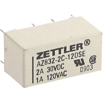 1 x AZ832-2C-12DME Polarized DIP Relay Single Side Stable Zettler e  1pcs 