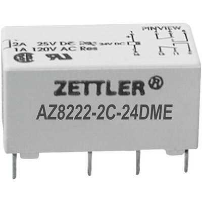 Zettler az822-2c-5dse Relais 5v dc 2xein 2a 167r dip Relay sensitive 855055 