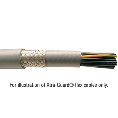 Alpha Wire 65604CY 16 AWG 4C PVC Insulation Xtra Guard Flex Control Cable 