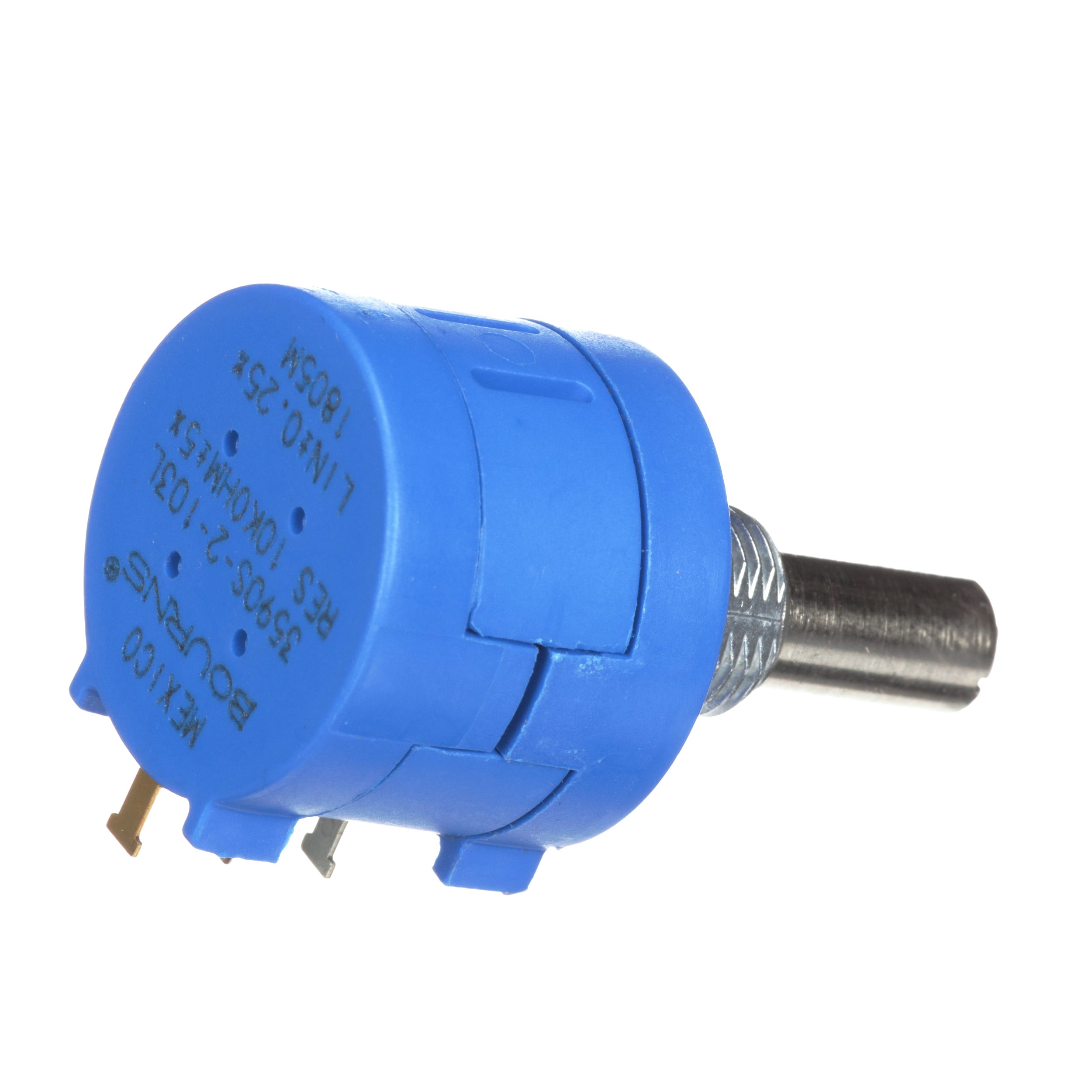 3590S2103L 10K Ohm 6 mm Shaft 10 Turns Wire Wound Potentiometer with