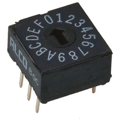 1 x Rouge-dip switch drd16e Rotary Digital Coded DIP Switches ALCO dip-6 1pcs
