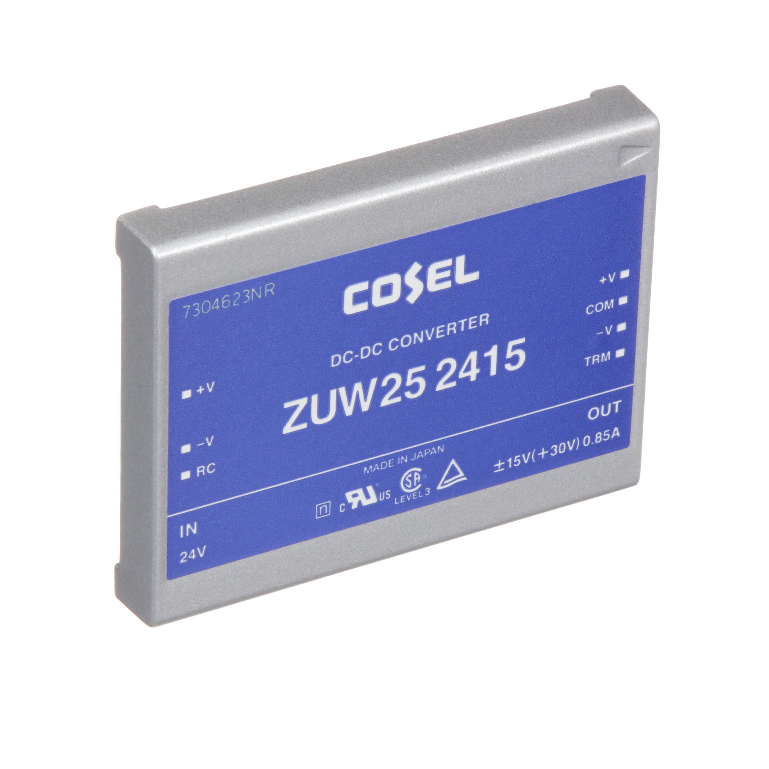 Cosel U S A Inc Zuw Dc Dc Converter 15v 0 85a 15v 0 85a 18 36v In Enclosed Thru Hole Zu Series Allied Electronics Automation