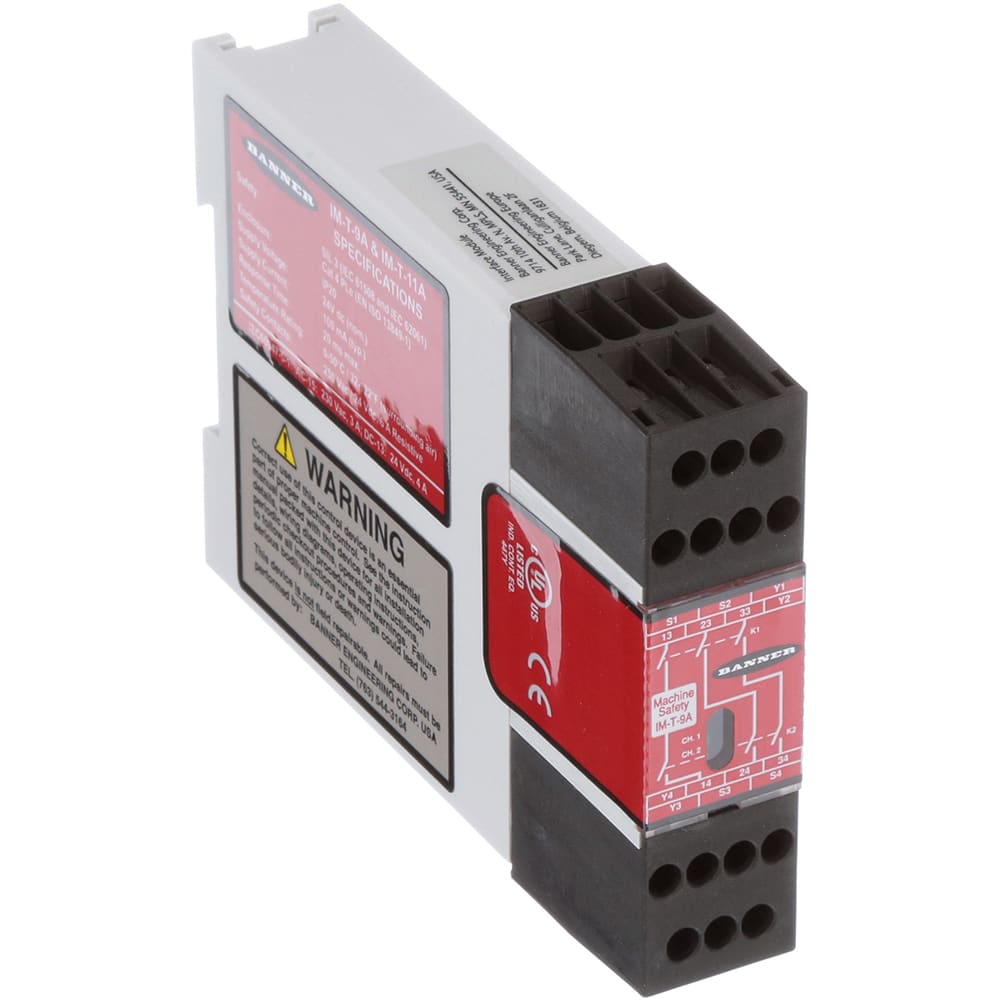 Banner Engineering Im T 9a Safety Relay Din Rail Mount Interface Im T Series Allied Electronics Automation