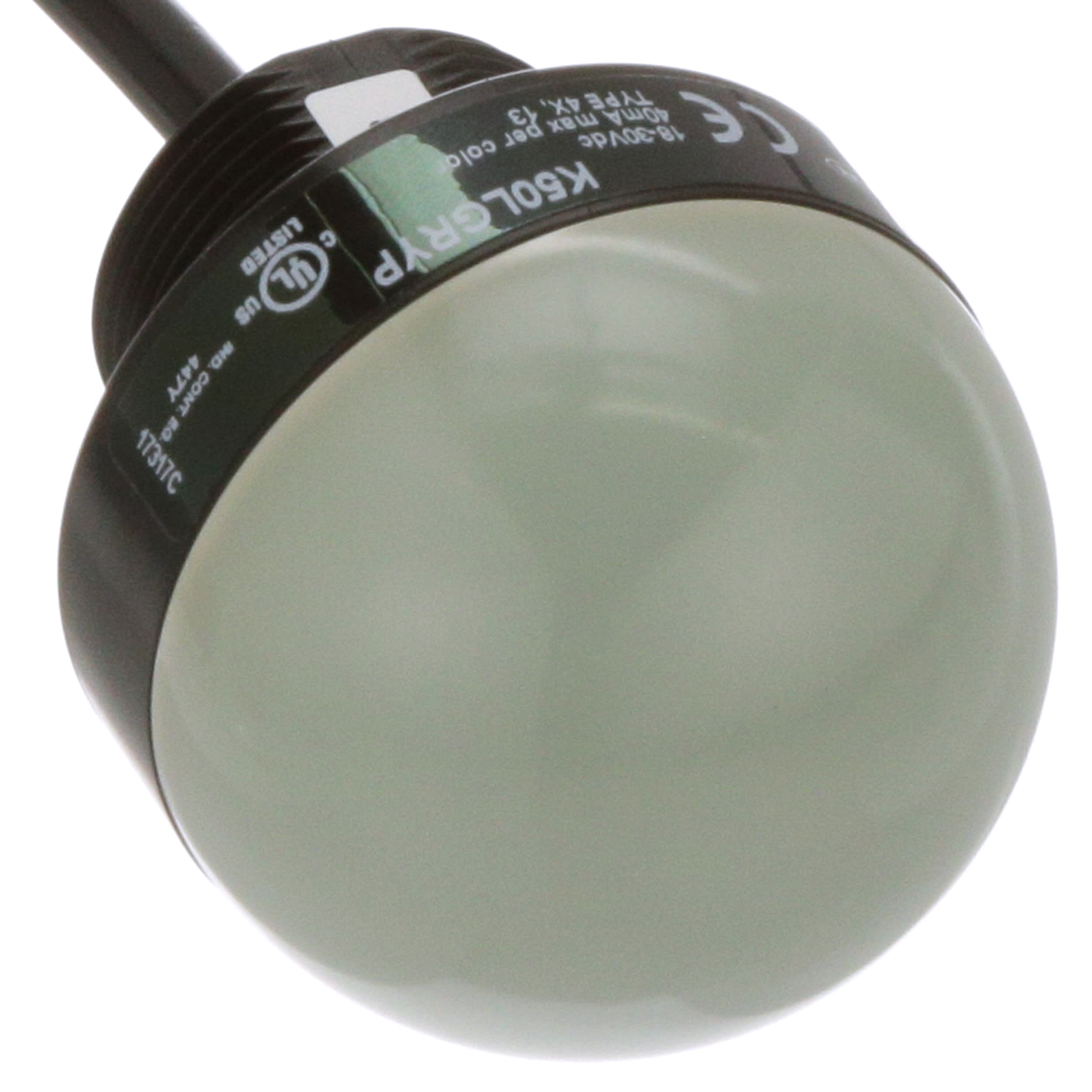 Banner Engineering K50LGRYP Indicator Light, 50mm, 1830VDC, PNP