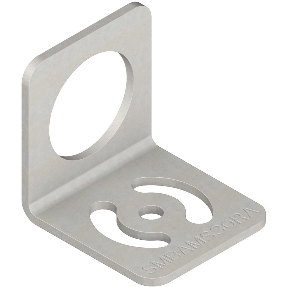 Banner Engineering SMBAMS30RA Bracket, Mounting, Right Angle, 30mm