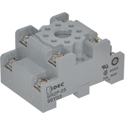 10 A Screw 300 V 155250 8 Pins IDEC SR2P05 Relay Socket DIN Rail 10 A Screw 300 V 155250 8 Pins IDEC SR2P05 Relay Socket DIN Rail