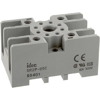 10 A Screw 300 V 155250 8 Pins IDEC SR2P05 Relay Socket DIN Rail 10 A Screw 300 V 155250 8 Pins IDEC SR2P05 Relay Socket DIN Rail