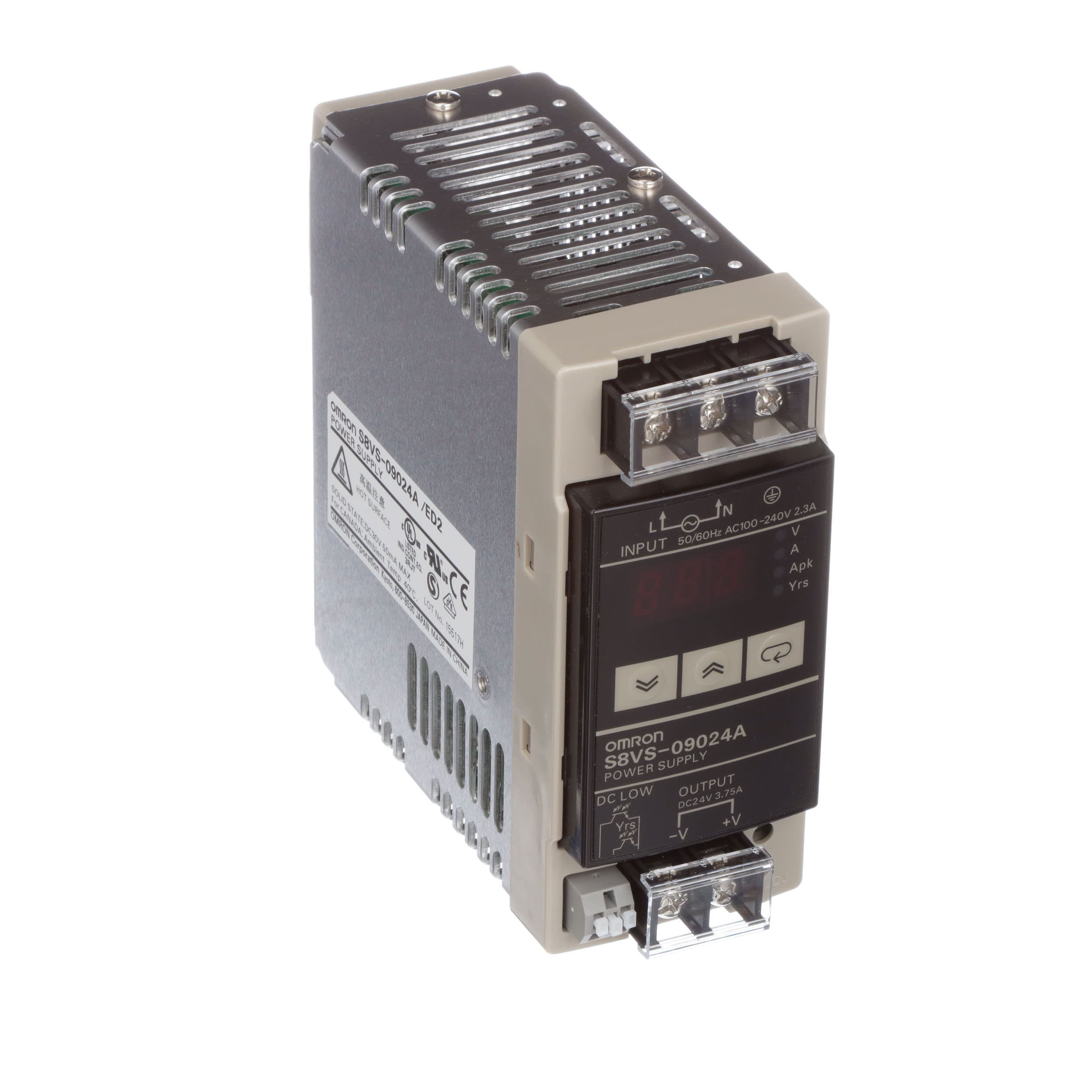 Omron Automation - S8VS-09024A - AC-DC Power Supply, 24V, 3.75A, 85 ...