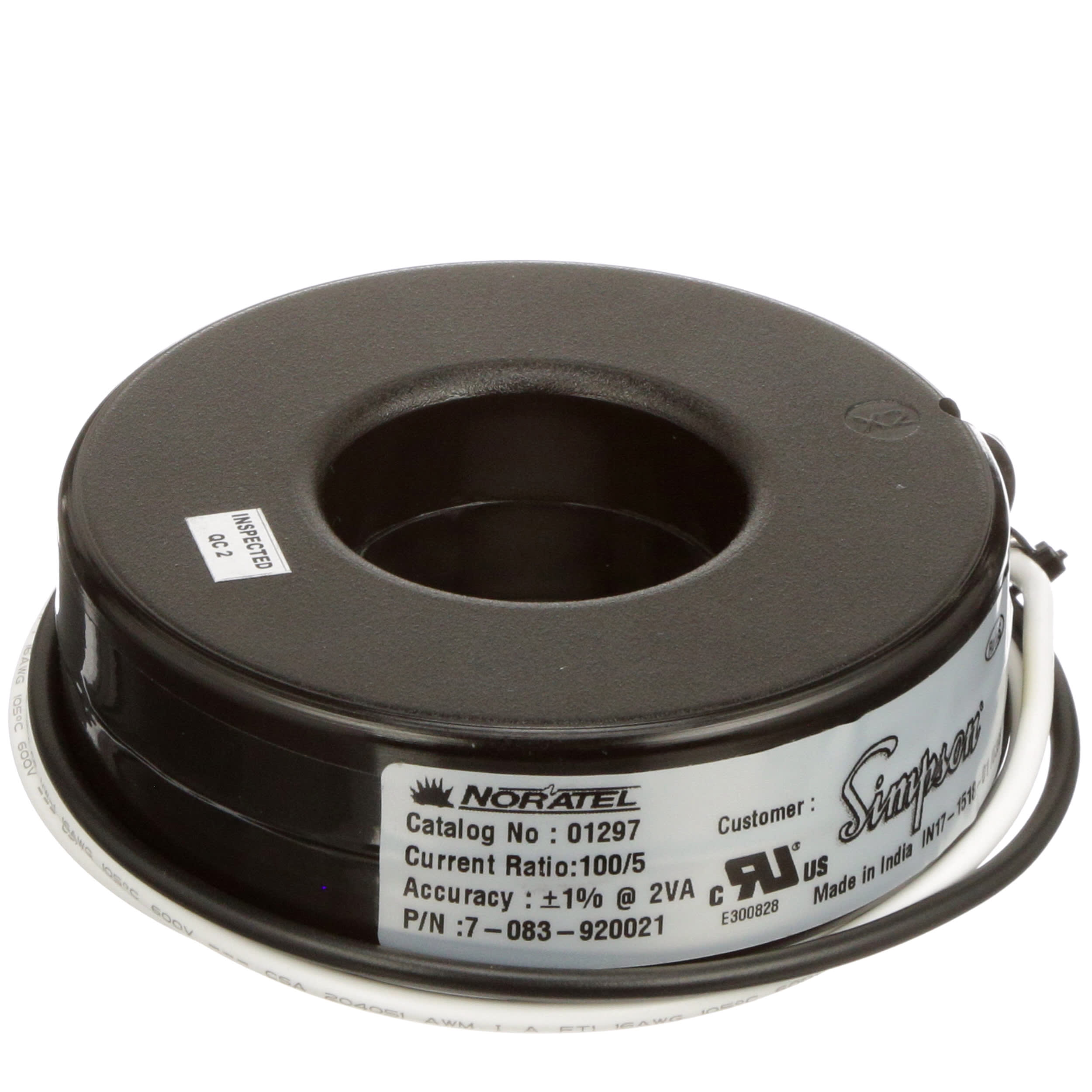 Simpson 01297 Current Transformer Ratio 100 5 a for sale online 