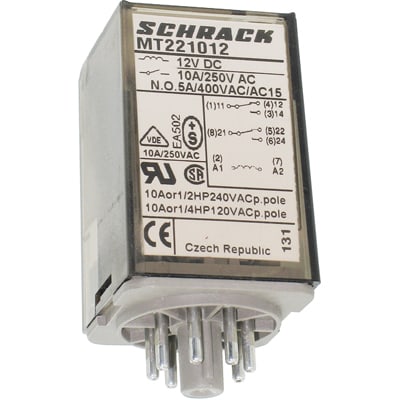 MT Series SCHRACK MT221012 General Purpose Relay TE CONNECTIVITY Power