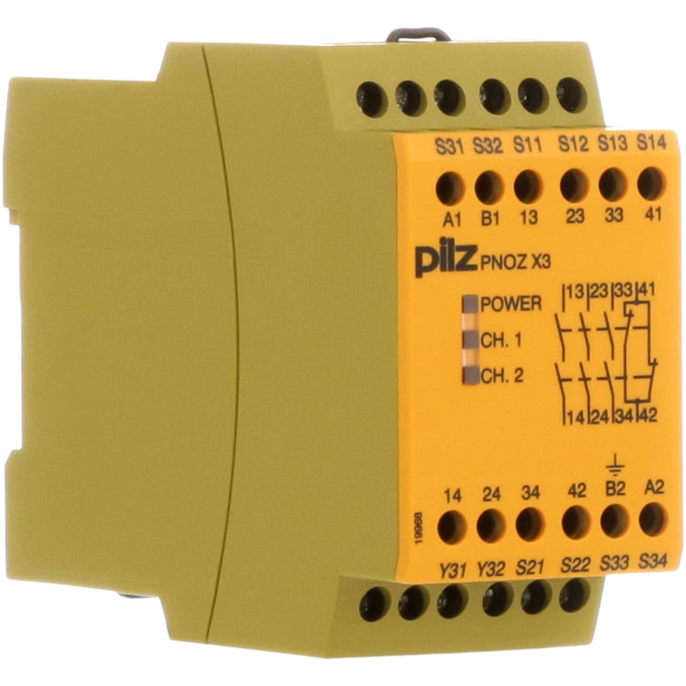 Pilz PNOZ X3 115VAC 24VAC/DC 3 N/O 1n/c 1so Safety Relay