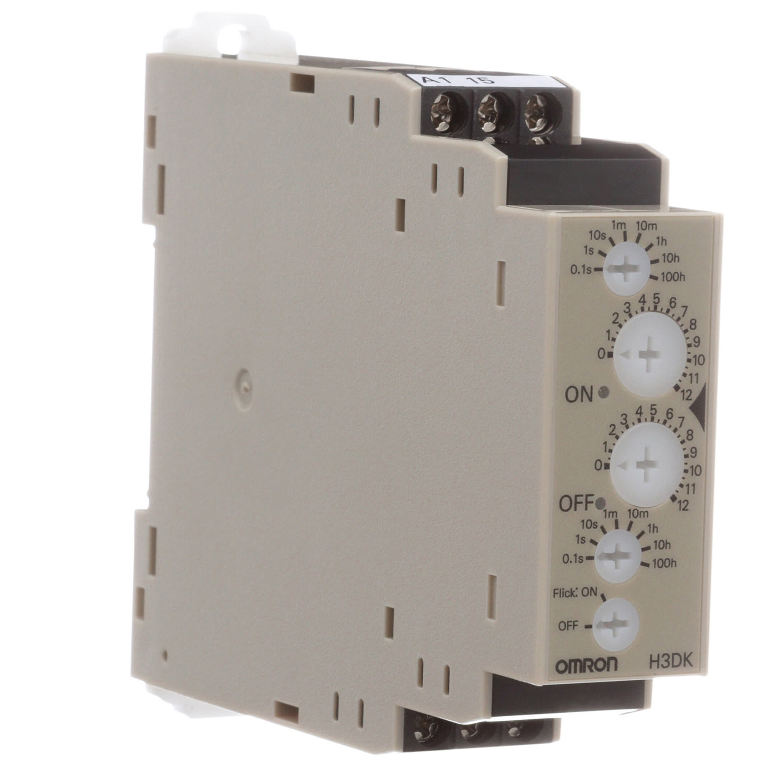 Omron Automation - H3DK-F AC/DC24-240 - Timer, Twin, Flicker On - Start,  Flicker Off - Start, SPDT Contact, 24-240VAC/DC - Allied Electronics   Automation, part of RS Group