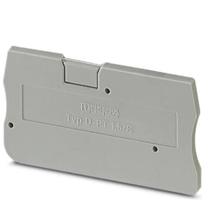 Phoenix Contact - 3208142 - End Cover Term Blk Gray 45 mm L 2.2 mm W 24 ...