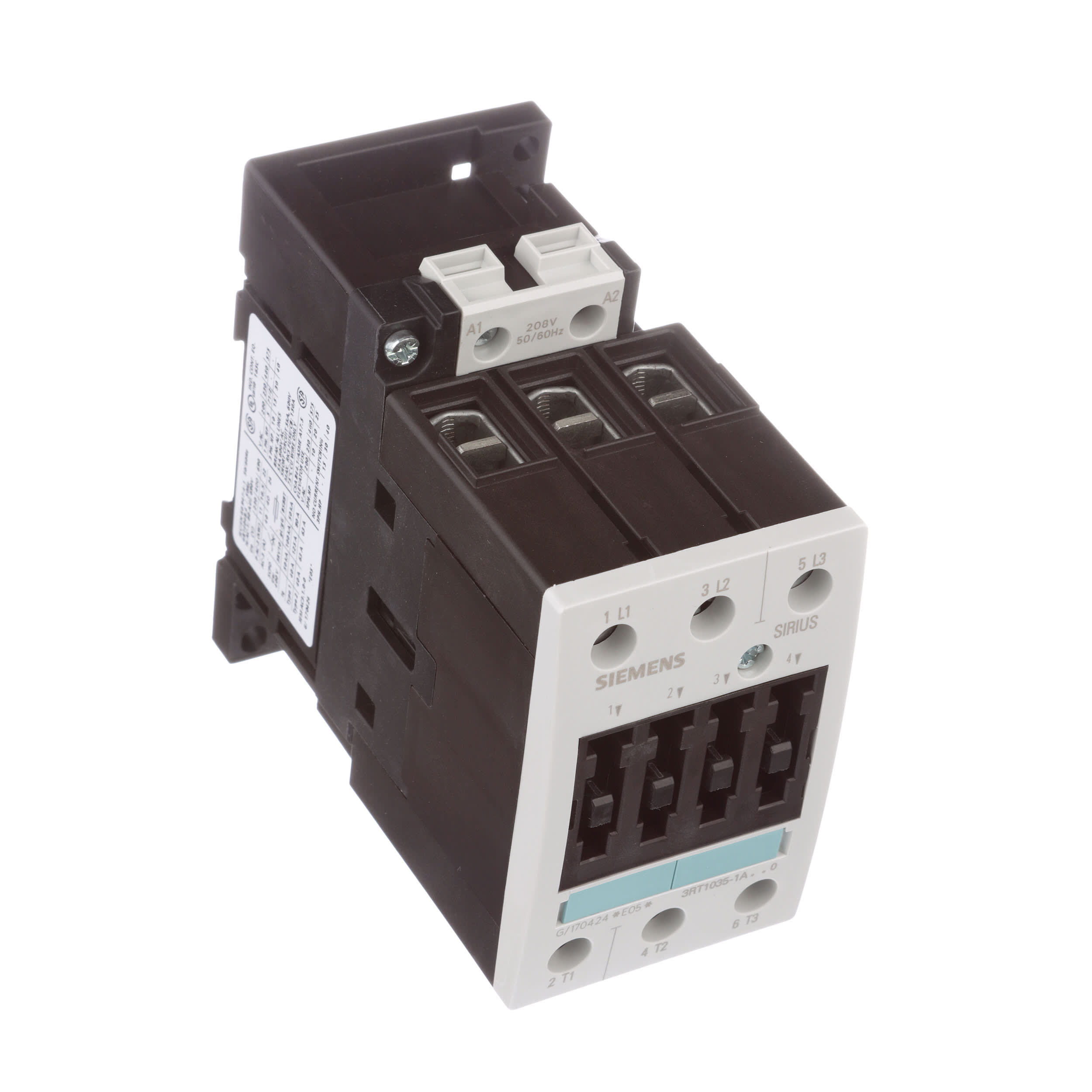 * NEW NO BOX * AS PICTURED SIEMENS 3RT1035-1AM20 CONTACTOR 208V 